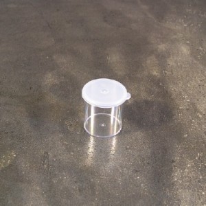 Polystyrene container 30 ml with pressure cap
