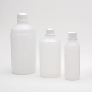 Neutral polyethylene bottles with screw cap