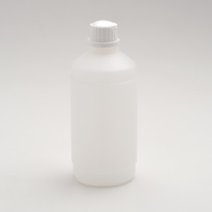 Neutral polyethylene bottles with screw cap and spout