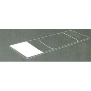 Microscope slide for cyto mega cuvette
