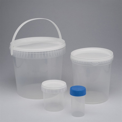 Urine container with polyethylene screw cap