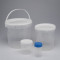 Urine container with polyethylene screw cap