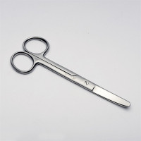 Anatomic scissors with curved round tips