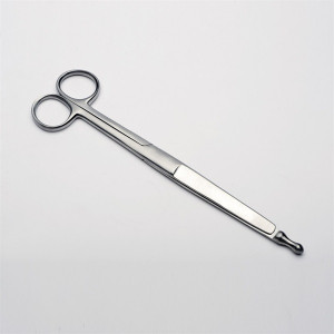 Intestinal scissors with probe button