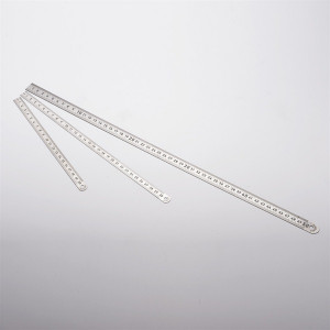 Rulers in laminated stainless steel